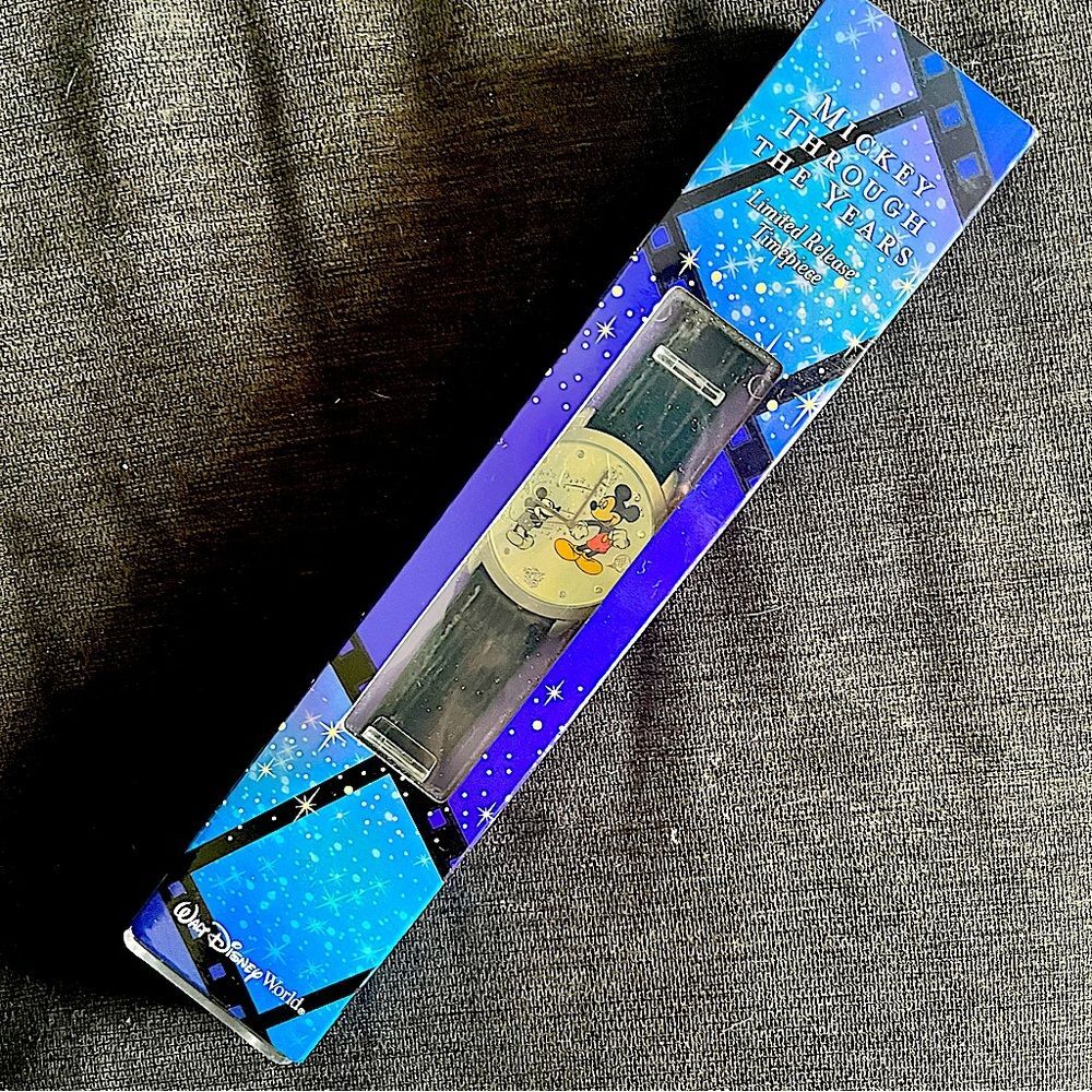 NIB Vintage Disney Mickey Mouse Through the Years Limited Release Quartz Watch